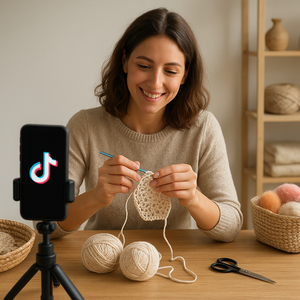 Jak prowadzić rękodzielniczy profil na TikToku